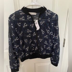 Abercrombie and Fitch embroidered jacket XS